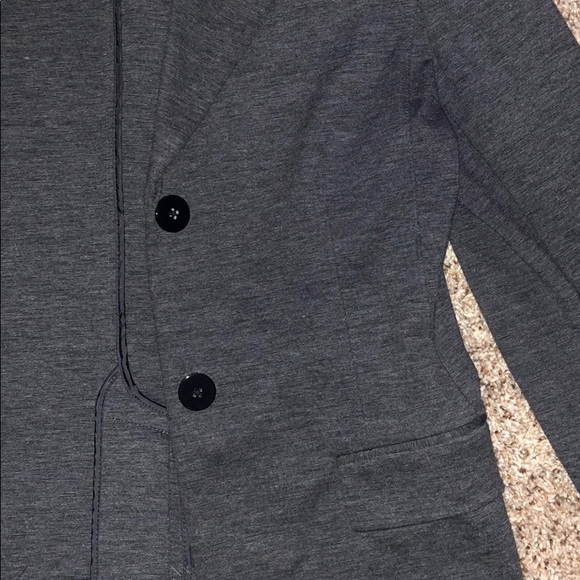 DONATING SOON- Gap charcoal knit blazer - Picture 3 of 4